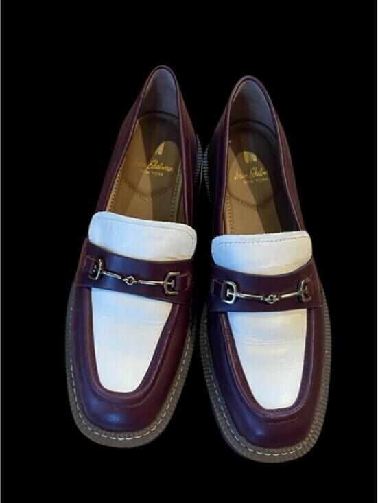 Sam Edelman Shoes - Sam Edelman Women's Laurs Lug Sole Shoe Two Tone Burgundy Cream US 7